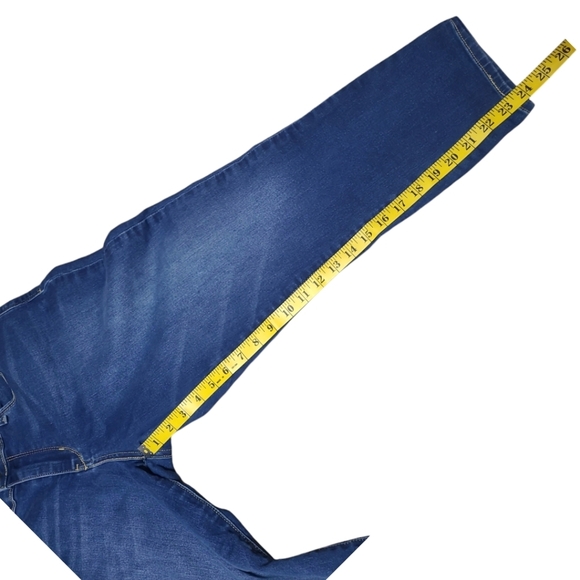 Denizen from Levi's Modern Ankle Skinny Jeans Dark Wash Size 14 - Picture 9 of 11